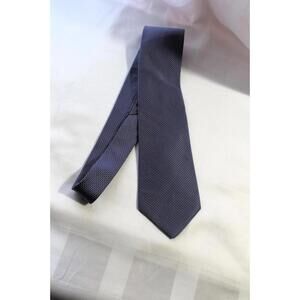 Tommy Hilfiger Blue Silk Necktie, Made in USA, 3 5/8 X 58 Inches